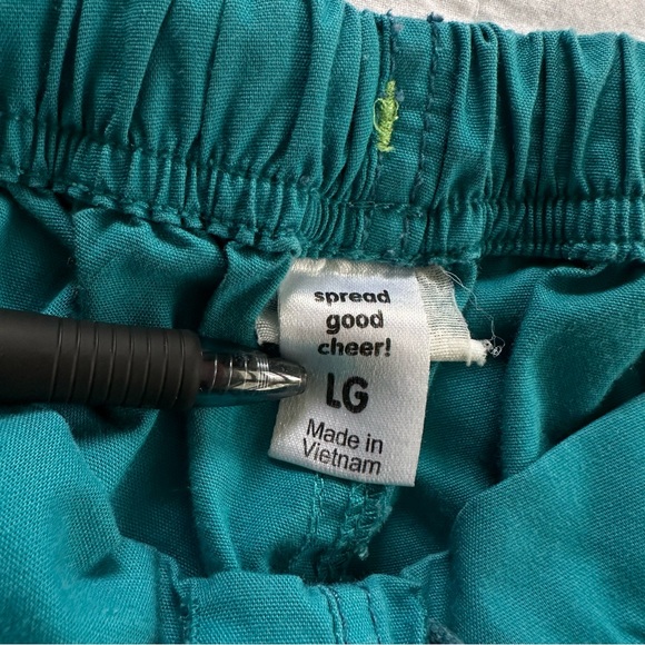 DONATE ALERT WonderWink Teal Scrub Pants - Picture 3 of 4